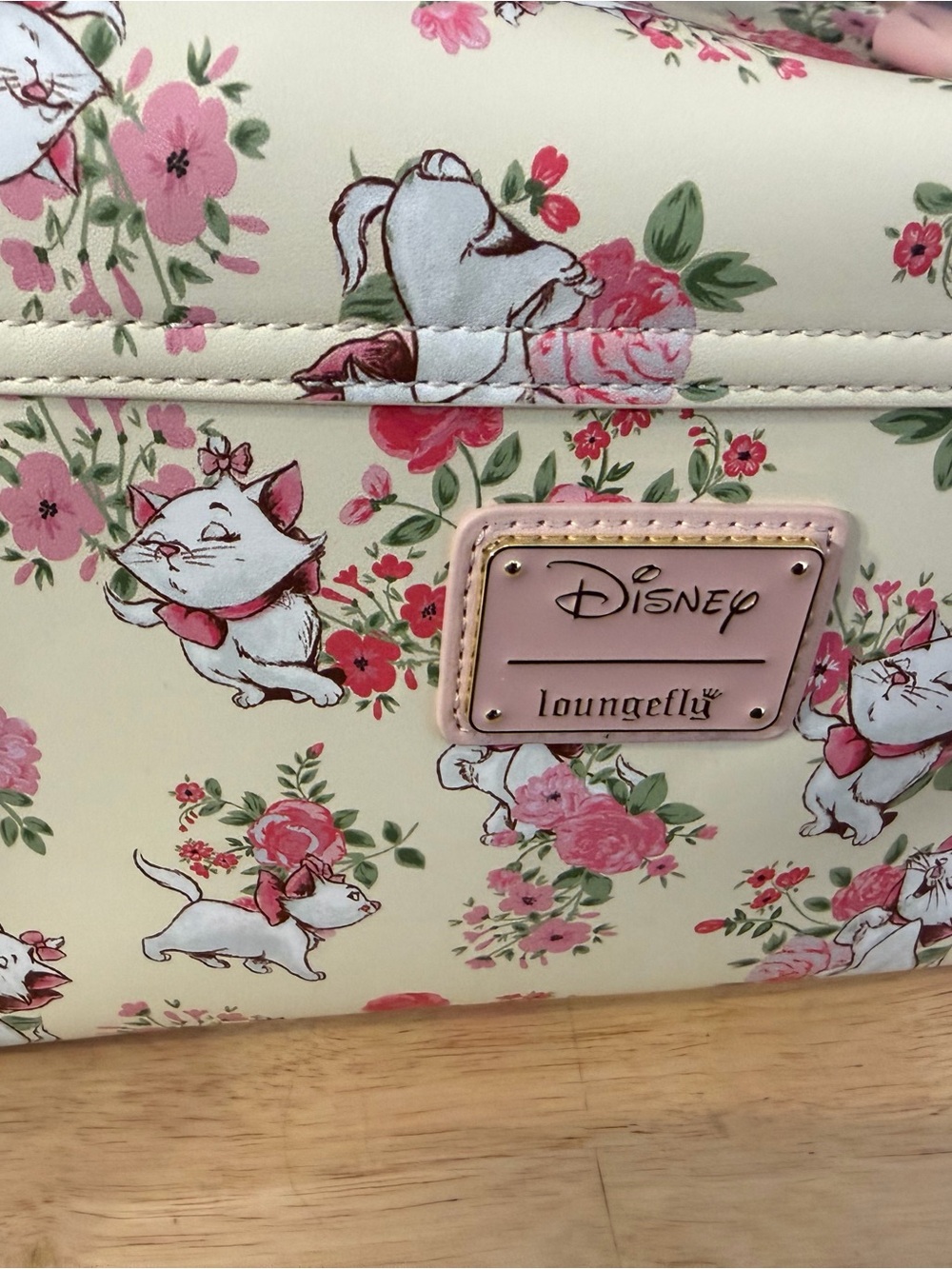 Disney Floral Marie Cosmetic Case in Cream and Pink